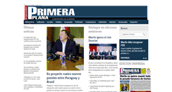 Desktop Screenshot of diarioprimeraplana.com